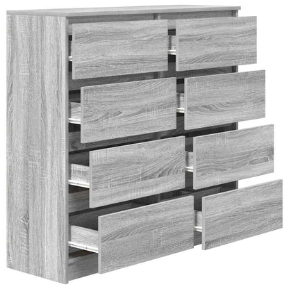 vidaXL Sideboard Grey Sonoma 100x35x99 cm Engineered Wood