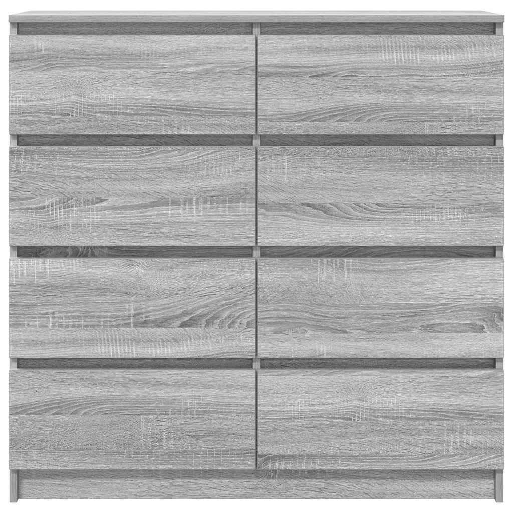 vidaXL Sideboard Grey Sonoma 100x35x99 cm Engineered Wood