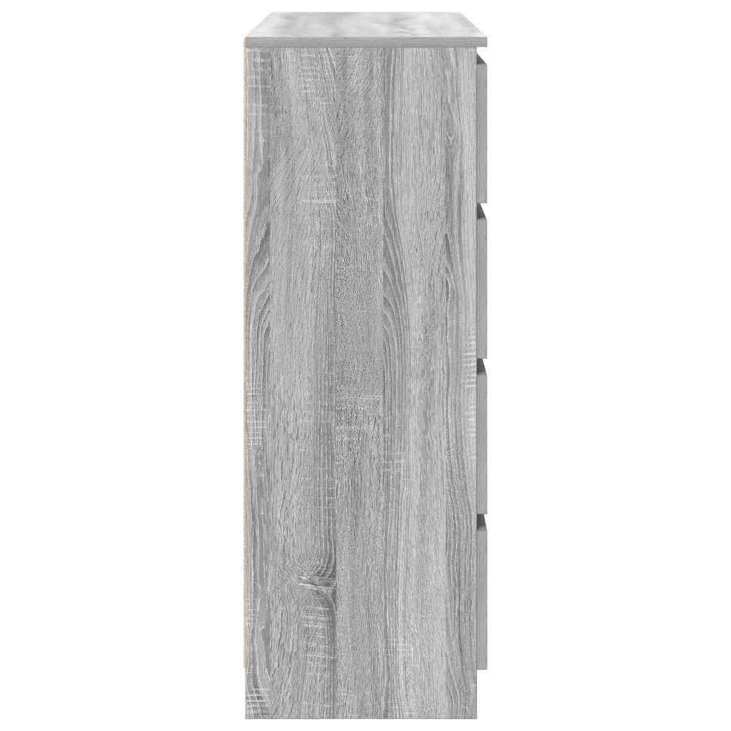 vidaXL Sideboard Grey Sonoma 100x35x99 cm Engineered Wood