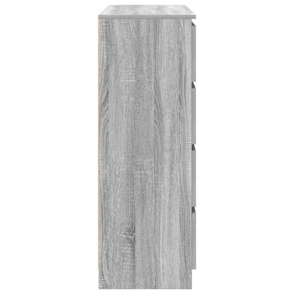 vidaXL Sideboard Grey Sonoma 100x35x99 cm Engineered Wood