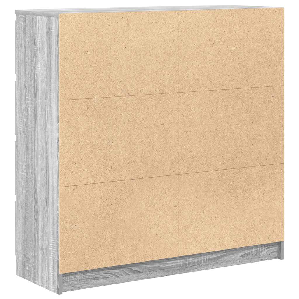 vidaXL Sideboard Grey Sonoma 100x35x99 cm Engineered Wood