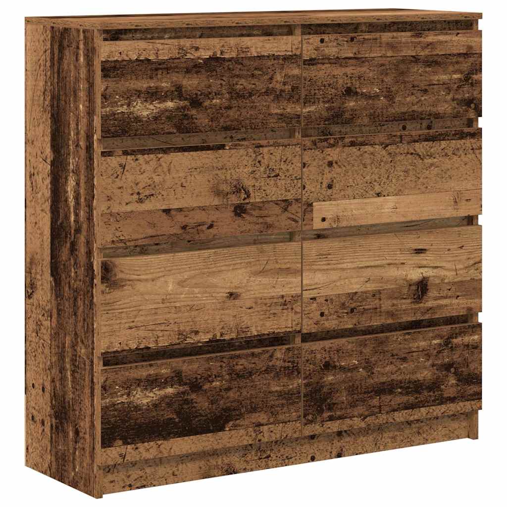 vidaXL Sideboard Old Wood 100x35x99 cm Engineered Wood