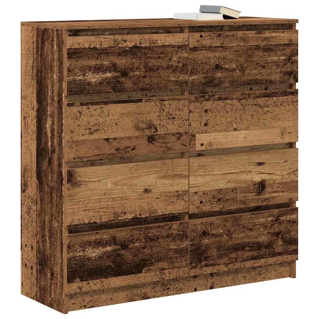 vidaXL Sideboard Old Wood 100x35x99 cm Engineered Wood