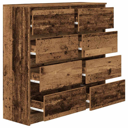 vidaXL Sideboard Old Wood 100x35x99 cm Engineered Wood