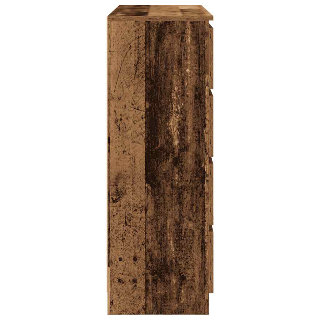 vidaXL Sideboard Old Wood 100x35x99 cm Engineered Wood