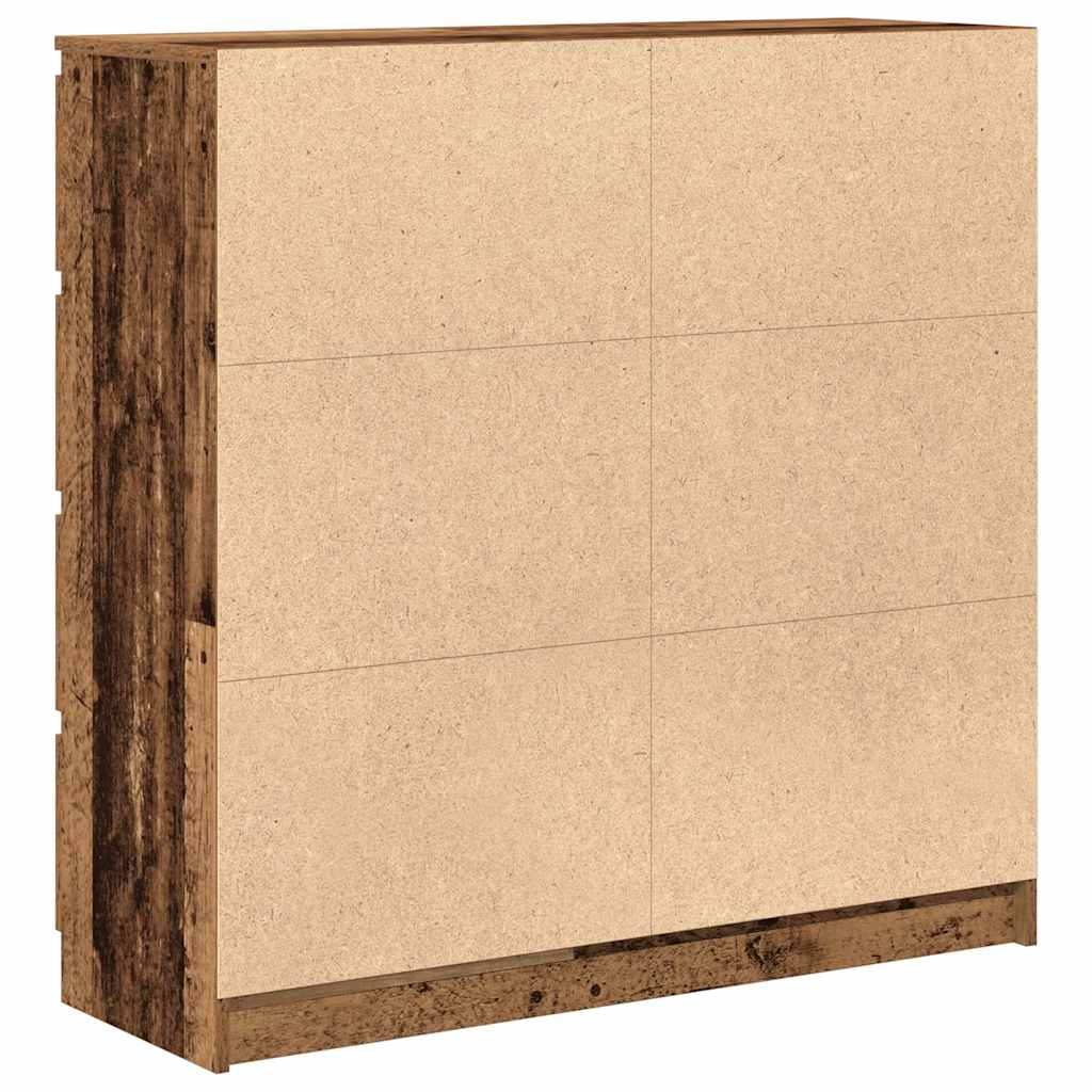 vidaXL Sideboard Old Wood 100x35x99 cm Engineered Wood
