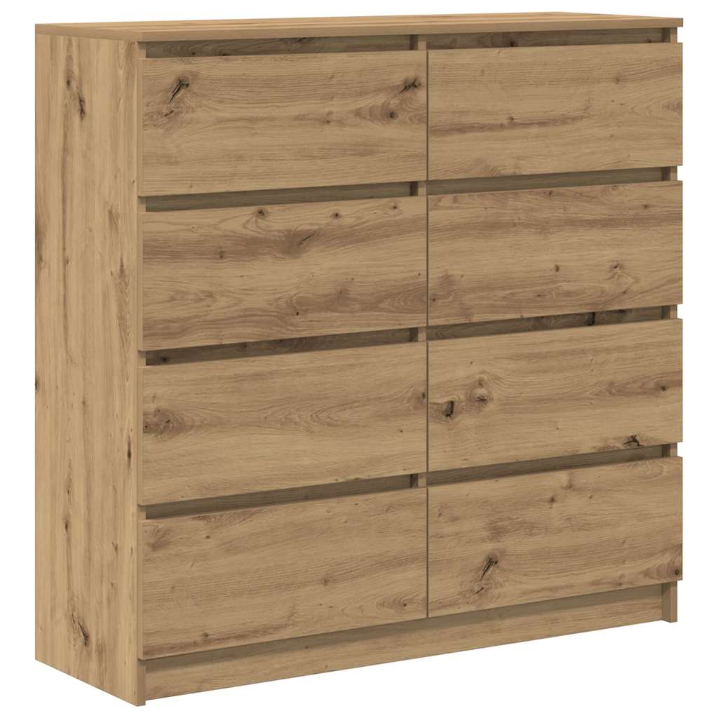 vidaXL Sideboard Artisan Oak 100x35x99 cm Engineered Wood