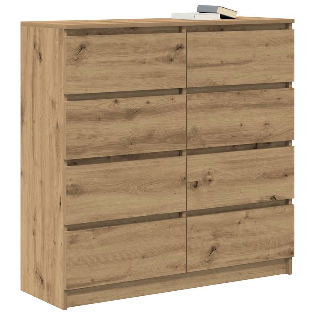 vidaXL Sideboard Artisan Oak 100x35x99 cm Engineered Wood