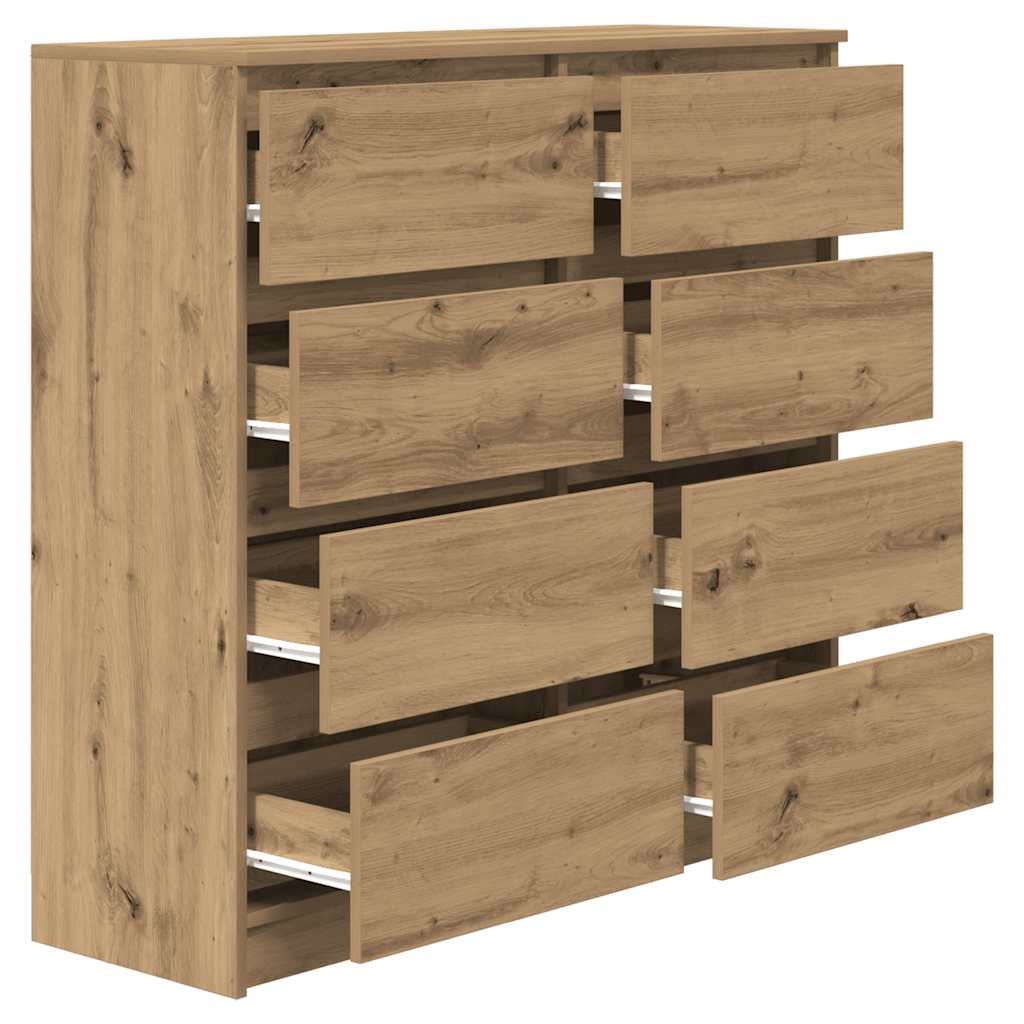 vidaXL Sideboard Artisan Oak 100x35x99 cm Engineered Wood