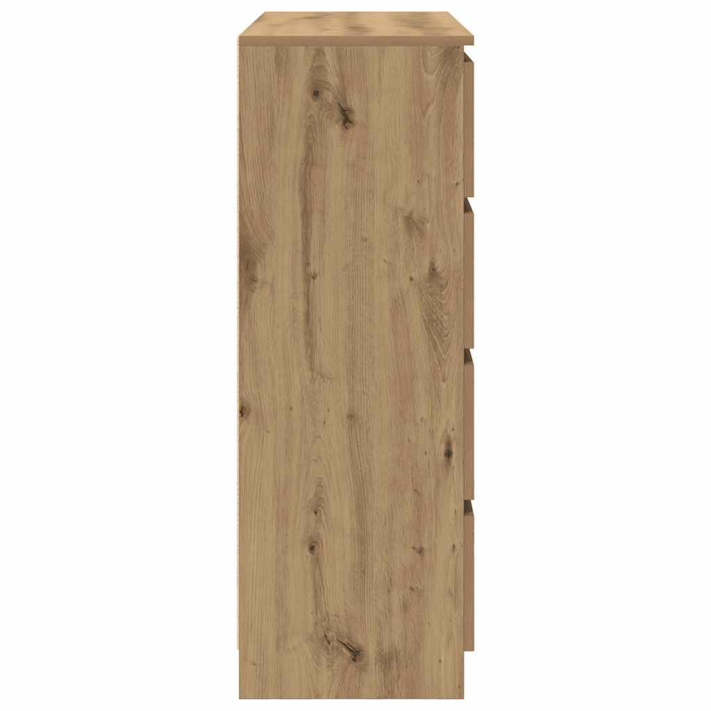 vidaXL Sideboard Artisan Oak 100x35x99 cm Engineered Wood