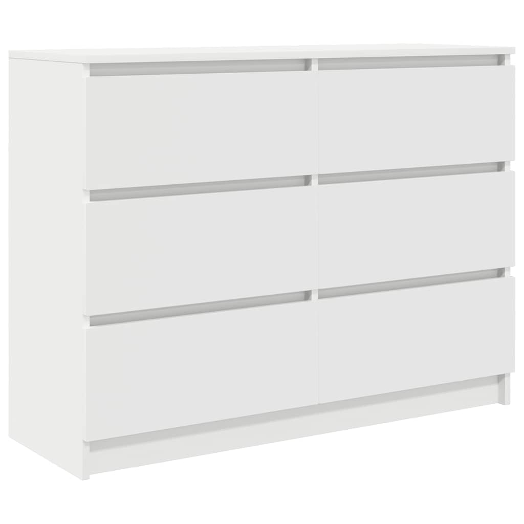 vidaXL Sideboard White 100x35x76 cm Engineered Wood