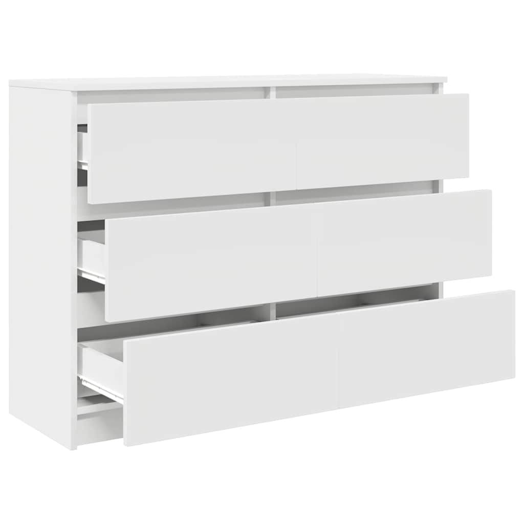 vidaXL Sideboard White 100x35x76 cm Engineered Wood