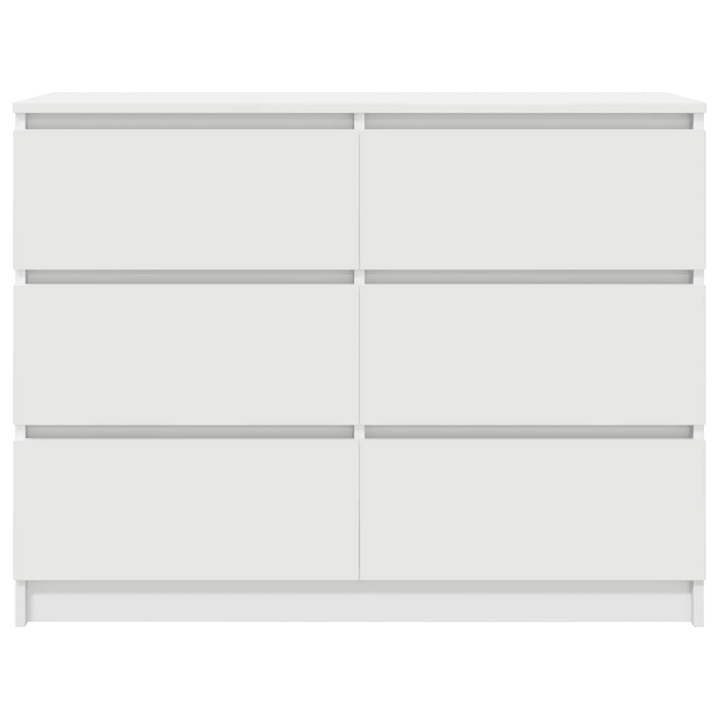 vidaXL Sideboard White 100x35x76 cm Engineered Wood