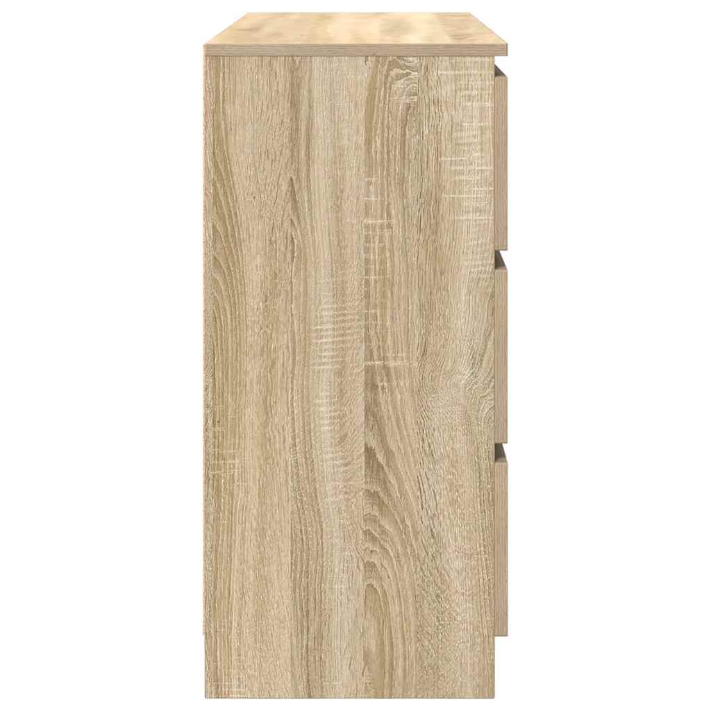 vidaXL Sideboard Sonoma Oak 100x35x76 cm Engineered Wood