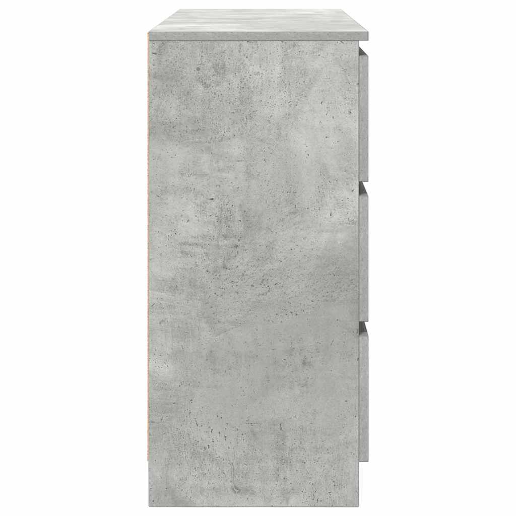 vidaXL Sideboard Concrete Grey 100x35x76 cm Engineered Wood
