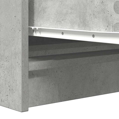 vidaXL Sideboard Concrete Grey 100x35x76 cm Engineered Wood