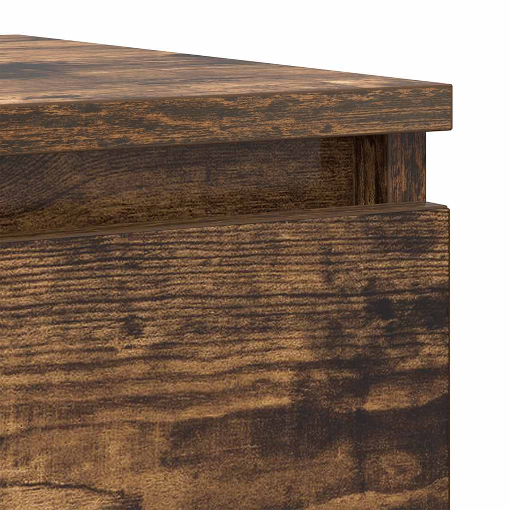 vidaXL Sideboard Smoked Oak 100x35x76 cm Engineered Wood