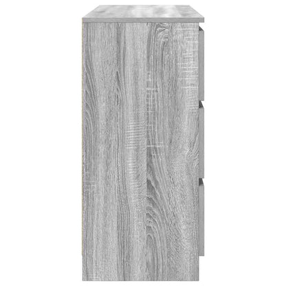 vidaXL Sideboard Grey Sonoma 100x35x76 cm Engineered Wood