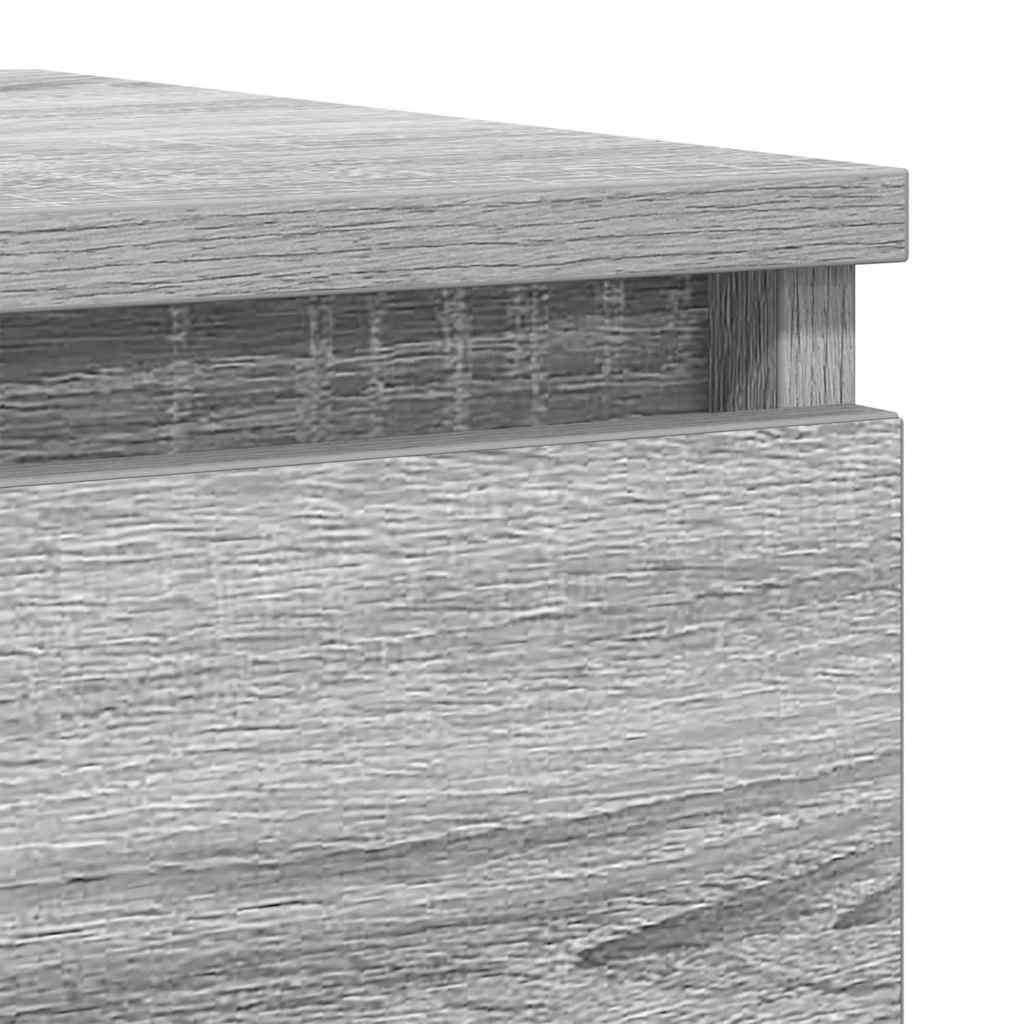 vidaXL Sideboard Grey Sonoma 100x35x76 cm Engineered Wood