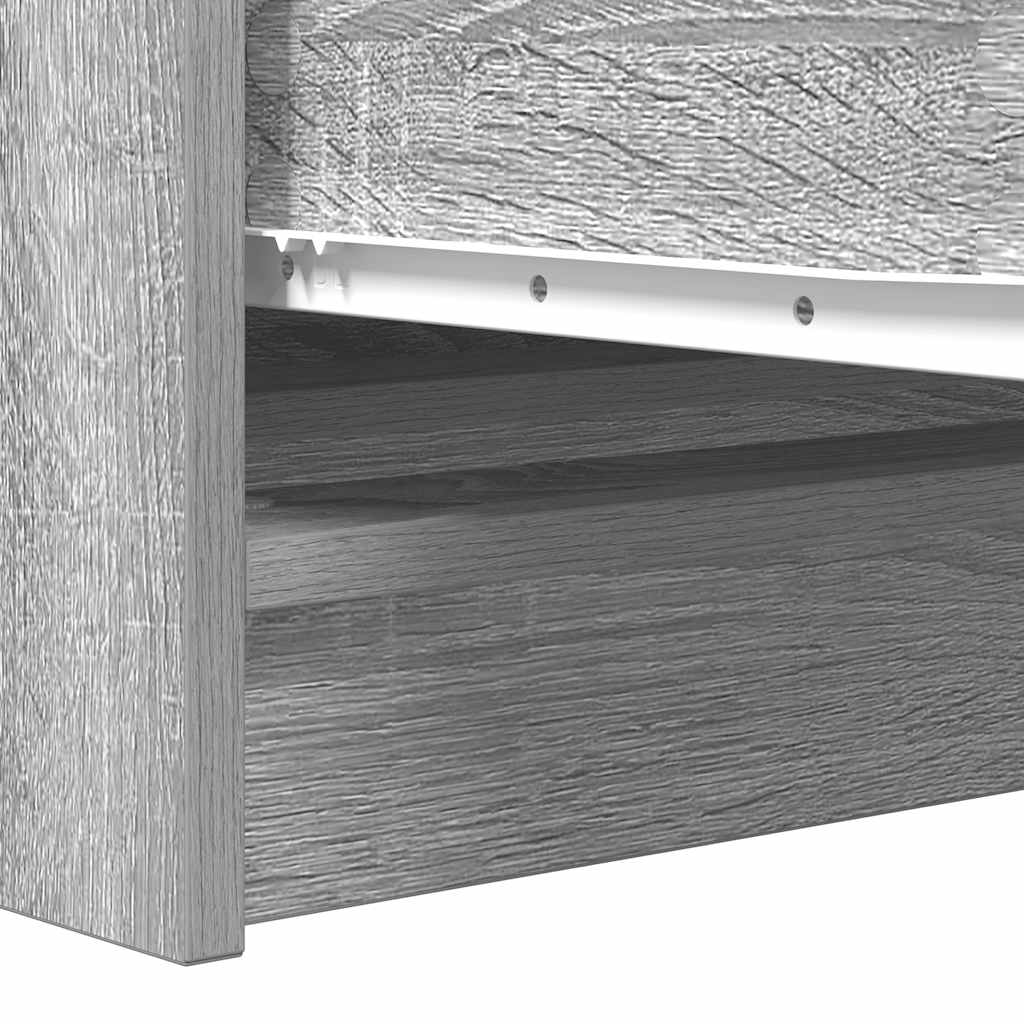 vidaXL Sideboard Grey Sonoma 100x35x76 cm Engineered Wood