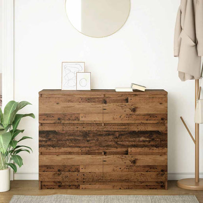 vidaXL Sideboard Old Wood 100x35x76 cm Engineered Wood