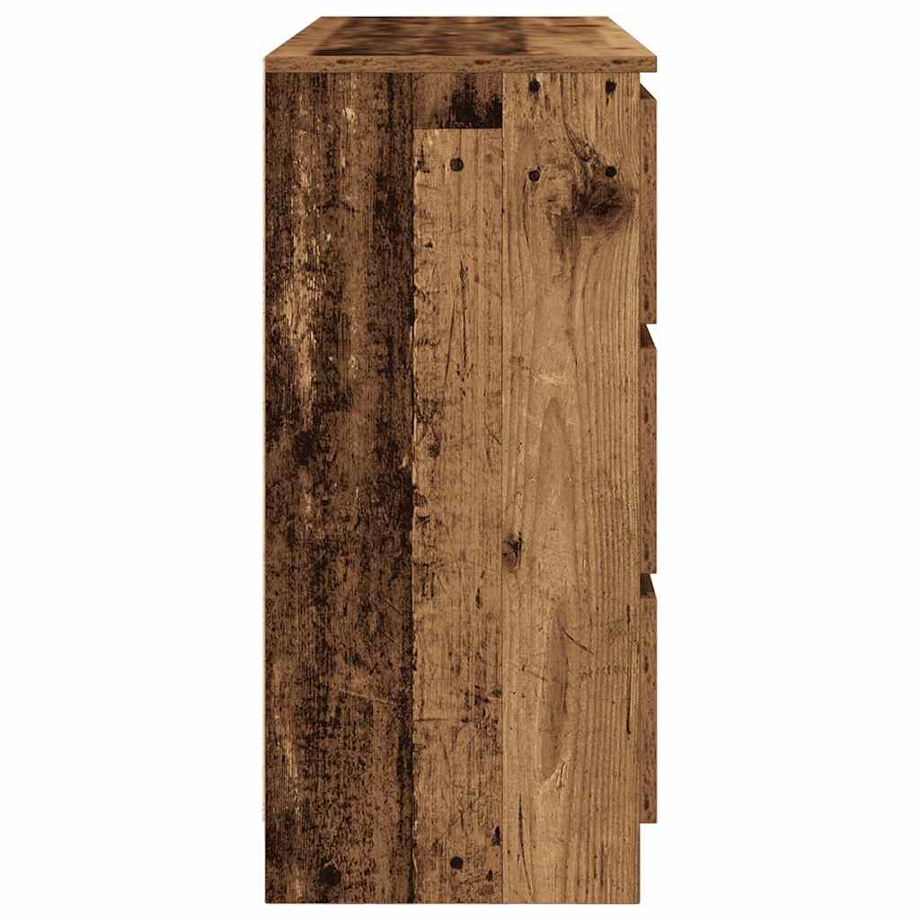 vidaXL Sideboard Old Wood 100x35x76 cm Engineered Wood
