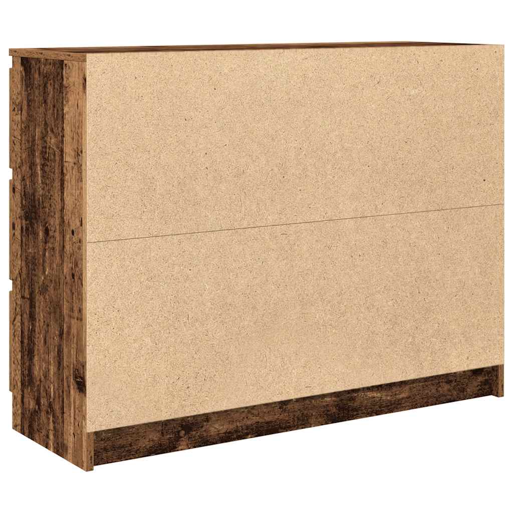 vidaXL Sideboard Old Wood 100x35x76 cm Engineered Wood