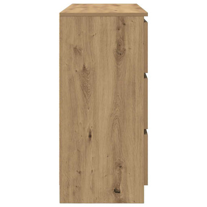 vidaXL Sideboard Artisan Oak 100x35x76 cm Engineered Wood