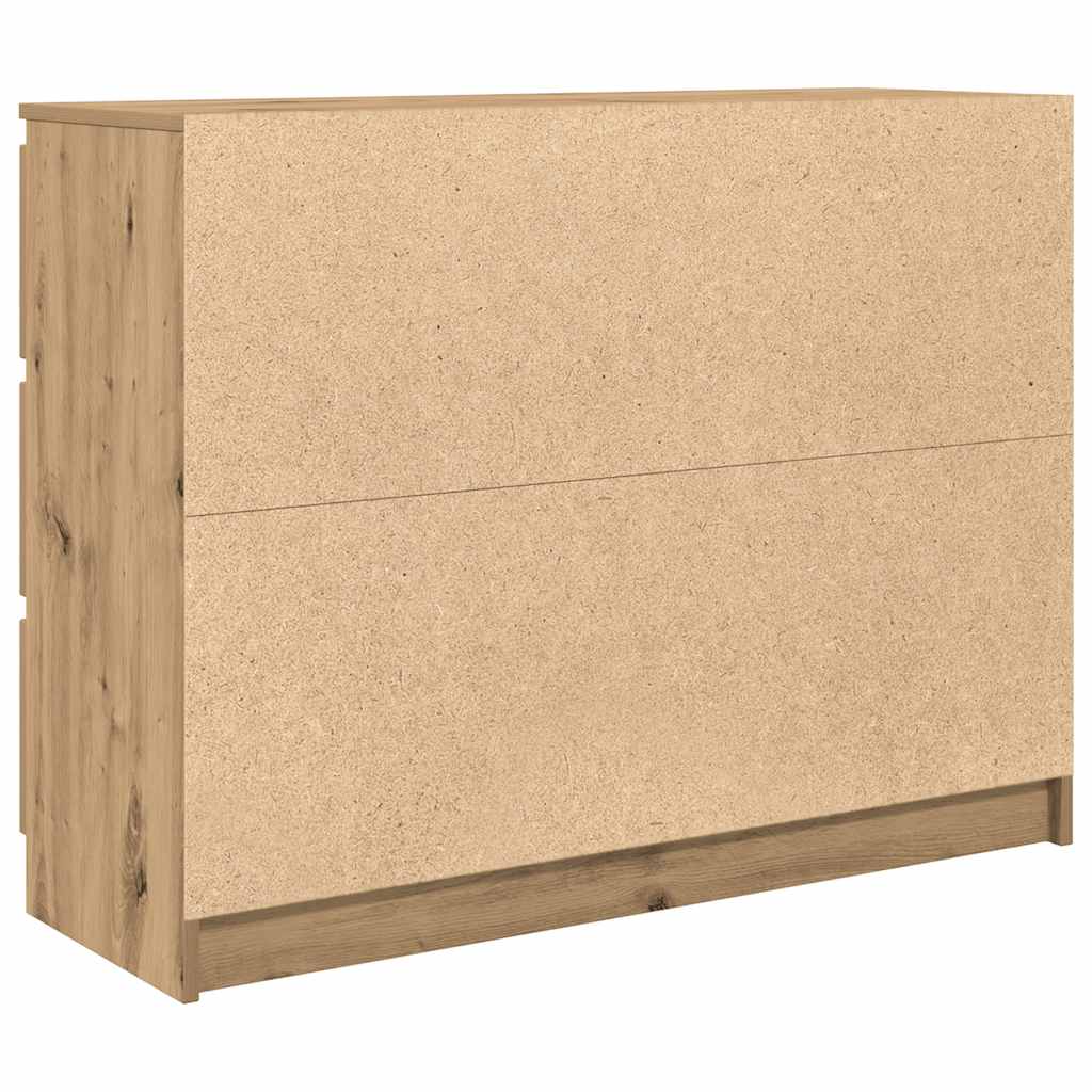 vidaXL Sideboard Artisan Oak 100x35x76 cm Engineered Wood
