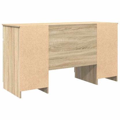 vidaXL Desk with Drawer Sonoma oak 140 x 49 x 76 cm Engineered wood
