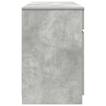 vidaXL Desk with Drawer Concrete grey 140 x 49 x 76 cm Engineered wood
