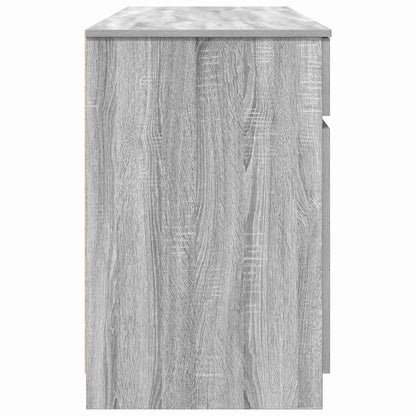 vidaXL Desk with Drawer Grey sonoma 140 x 49 x 76 cm Engineered wood