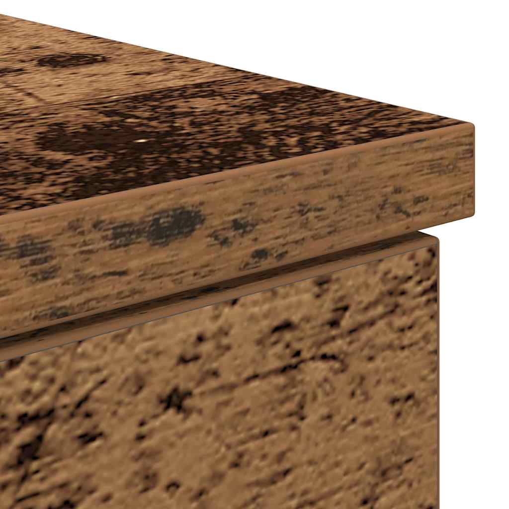 vidaXL Desk with Drawer Old wood 140 x 49 x 76 cm Engineered wood