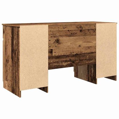 vidaXL Desk with Drawer Old wood 140 x 49 x 76 cm Engineered wood