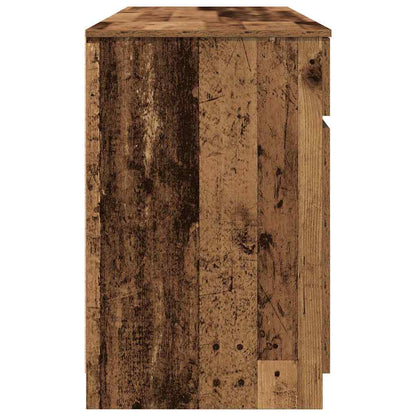 vidaXL Desk with Drawer Old wood 140 x 49 x 76 cm Engineered wood