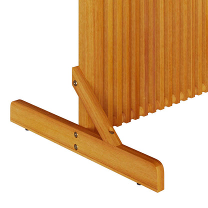 vidaXL Privacy Screen Brown 79.5 x 50 x 200 cm Solid Acacia wood