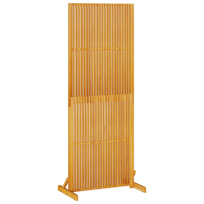 vidaXL Privacy Screen Brown 79.5 x 50 x 200 cm Solid Acacia wood