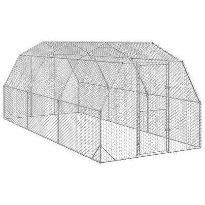 vidaXL Chicken Run 2.5x6x2.25 m Galvanised Steel