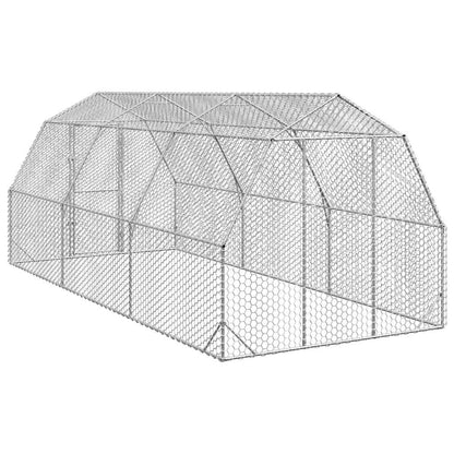 vidaXL Chicken Run 2,5x6x2,25 m Galvanised Steel