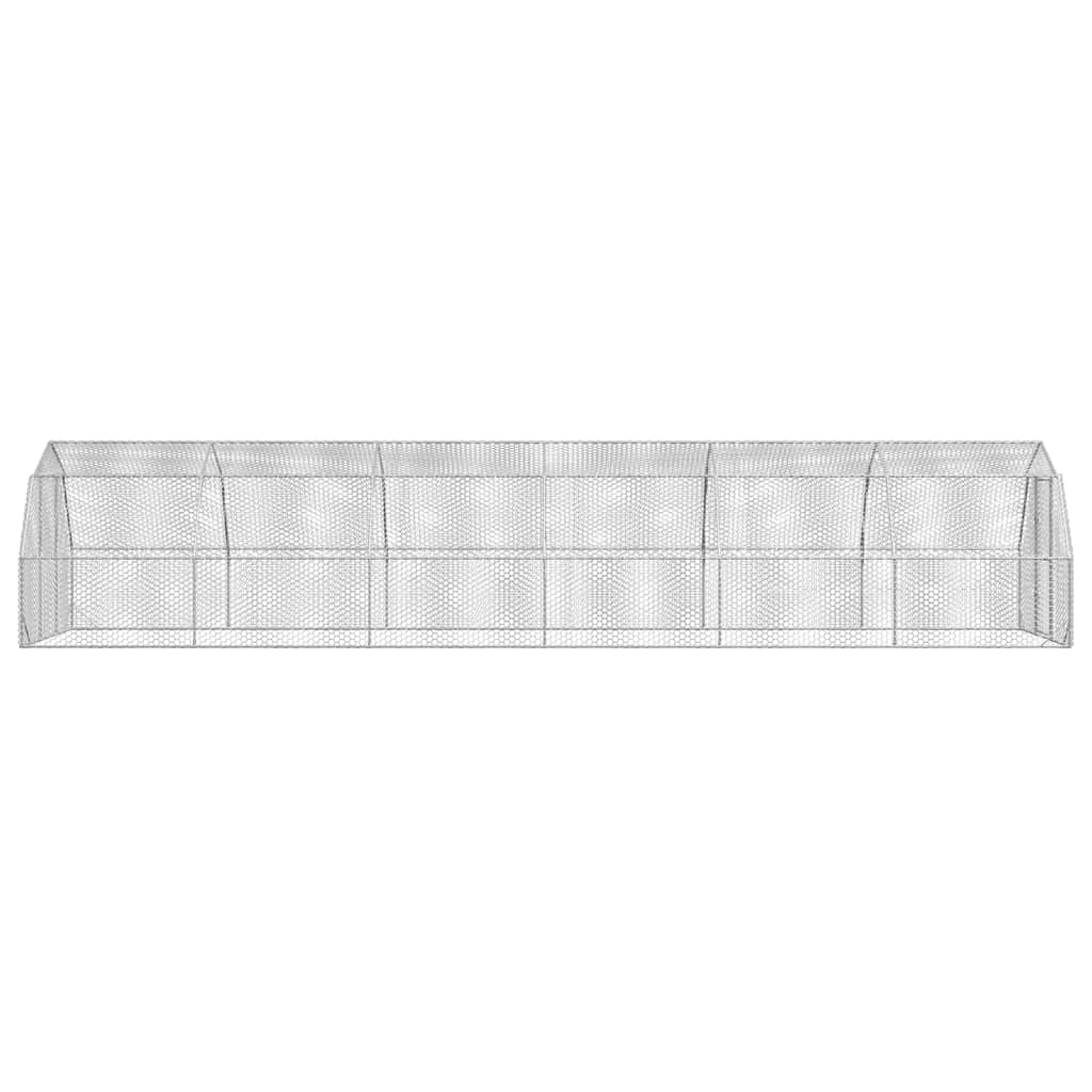 vidaXL Chicken Run 2,5x12x2,25 m Galvanised Steel