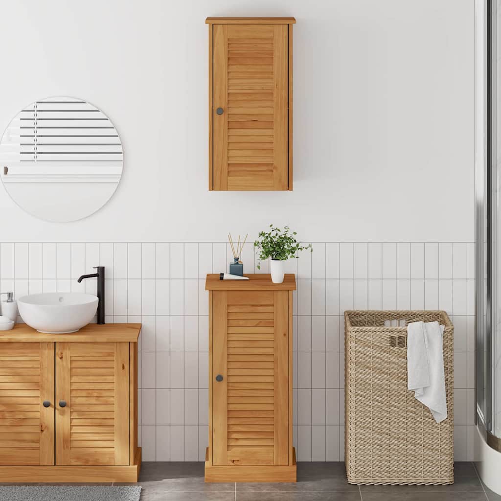 vidaXL Bathroom Furniture Set VIGO 2 pcs Brown and Honey Brown