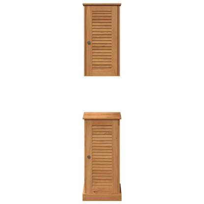 vidaXL Bathroom Furniture Set VIGO 2 pcs Brown and Honey Brown