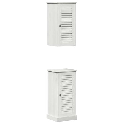 vidaXL Bathroom Furniture Set VIGO 2 pcs White and Antique White