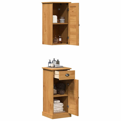 vidaXL Bathroom Cabinet VIGO 2 pcs Brown and Honey Brown