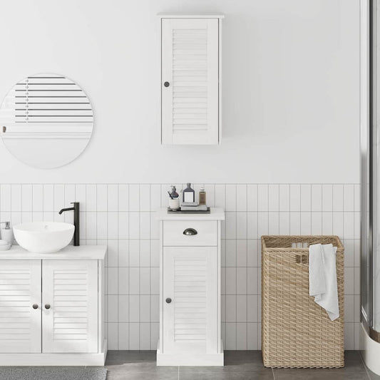 vidaXL Bathroom Cabinet with Drawer VIGO 2 pcs White and Antique White