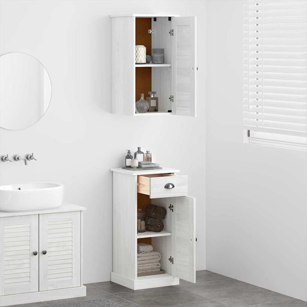 vidaXL Bathroom Cabinet with Drawer VIGO 2 pcs White and Antique White