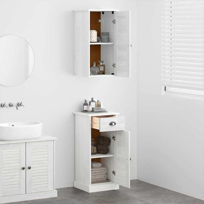 vidaXL Bathroom Cabinet with Drawer VIGO 2 pcs White and Antique White