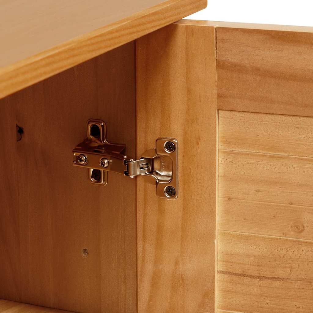vidaXL Bathroom Furniture Set VIGO 2 pcs Brown and Honey Brown