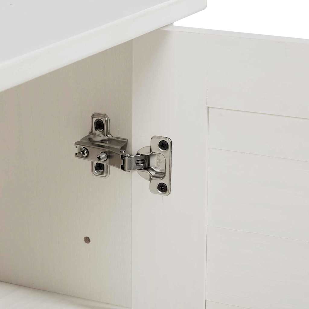 vidaXL Bathroom Furniture Set with Shelf 2 pcs White and Antique White