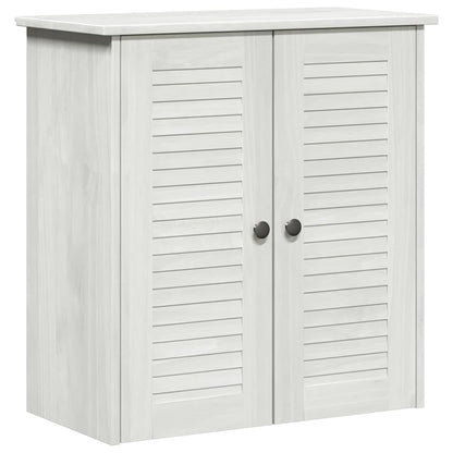 vidaXL Bathroom Furniture Set with Shelf 2 pcs White and Antique White